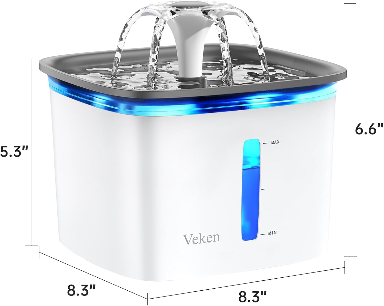 Veken’s 95 oz Pet Fountain – the quiet, filtered oasis your furry friends didn’t know they needed