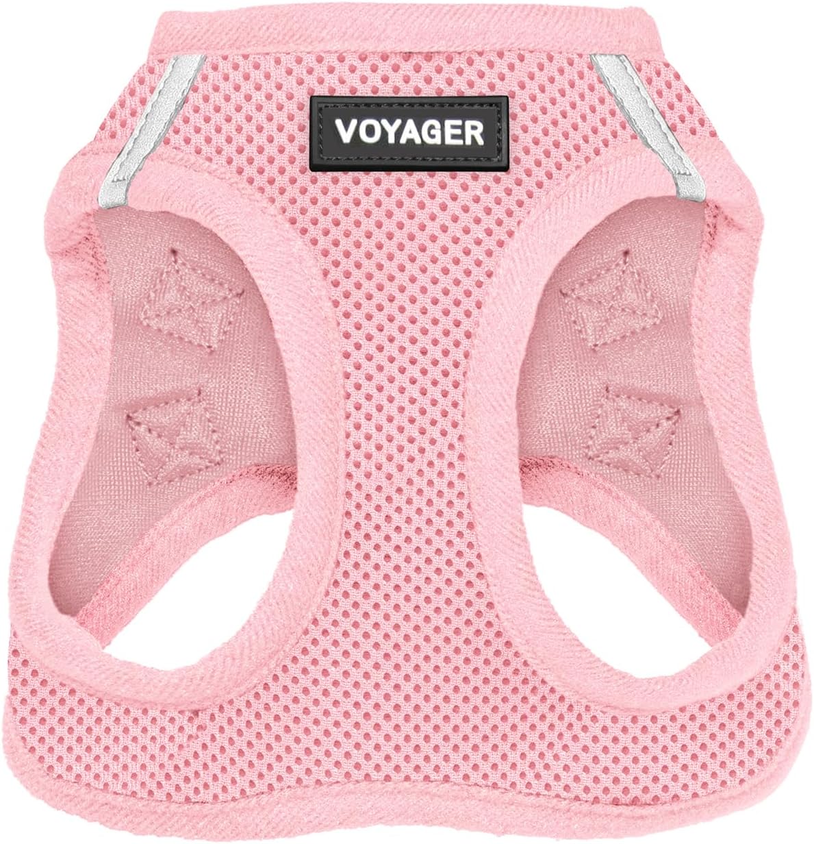 Best Pet Supplies Voyager Step-in Air Harness - All Weather Mesh, Reflective, No Pull Harness for Dogs, Cats - Secure with Hook & Loop Fastener, Buckle, Double D-Rings - Fuchsia, S