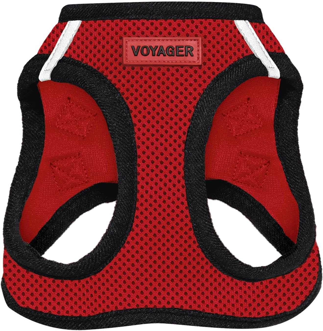 Best Pet Supplies Voyager Step-in Air Harness - All Weather Mesh, Reflective, No Pull Harness for Dogs, Cats - Secure with Hook & Loop Fastener, Buckle, Double D-Rings - Fuchsia, S