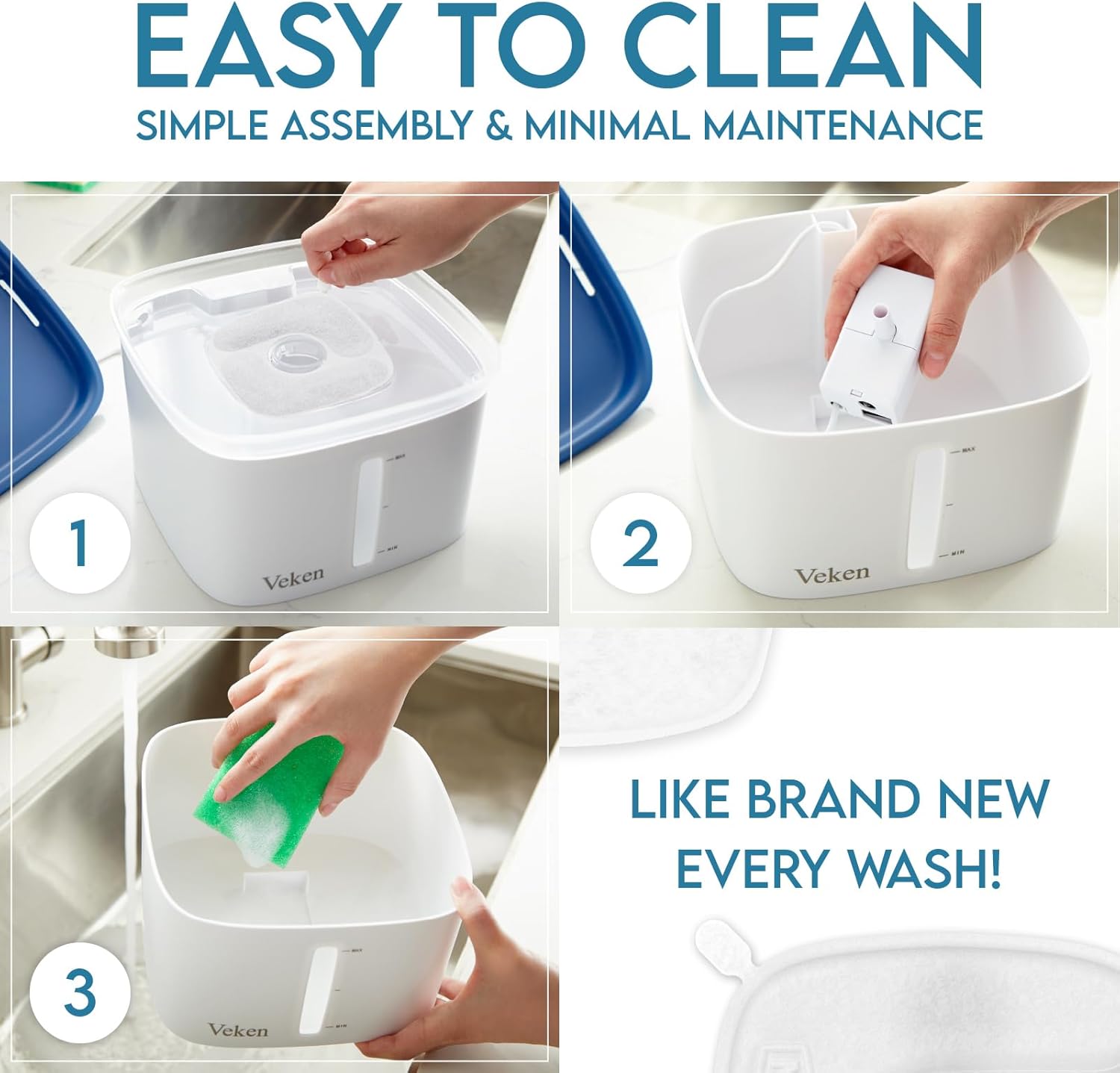 Veken’s 95 oz Pet Fountain – the quiet, filtered oasis your furry friends didn’t know they needed