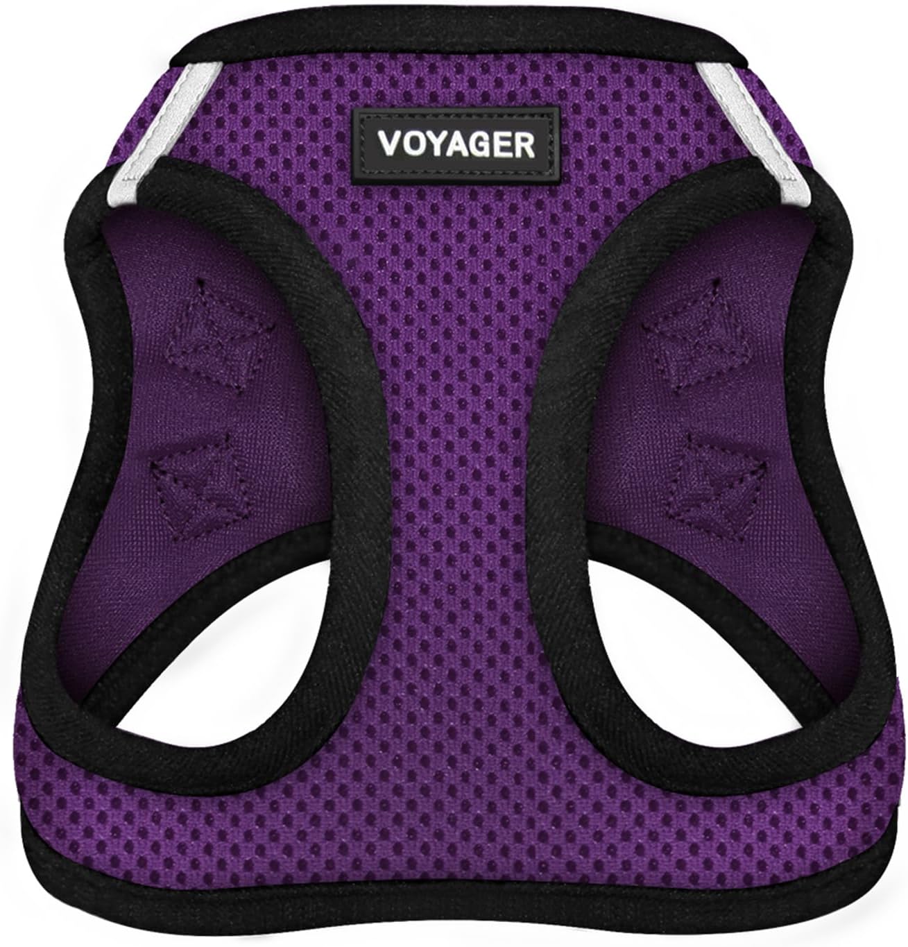 Best Pet Supplies Voyager Step-in Air Harness - All Weather Mesh, Reflective, No Pull Harness for Dogs, Cats - Secure with Hook & Loop Fastener, Buckle, Double D-Rings - Fuchsia, S