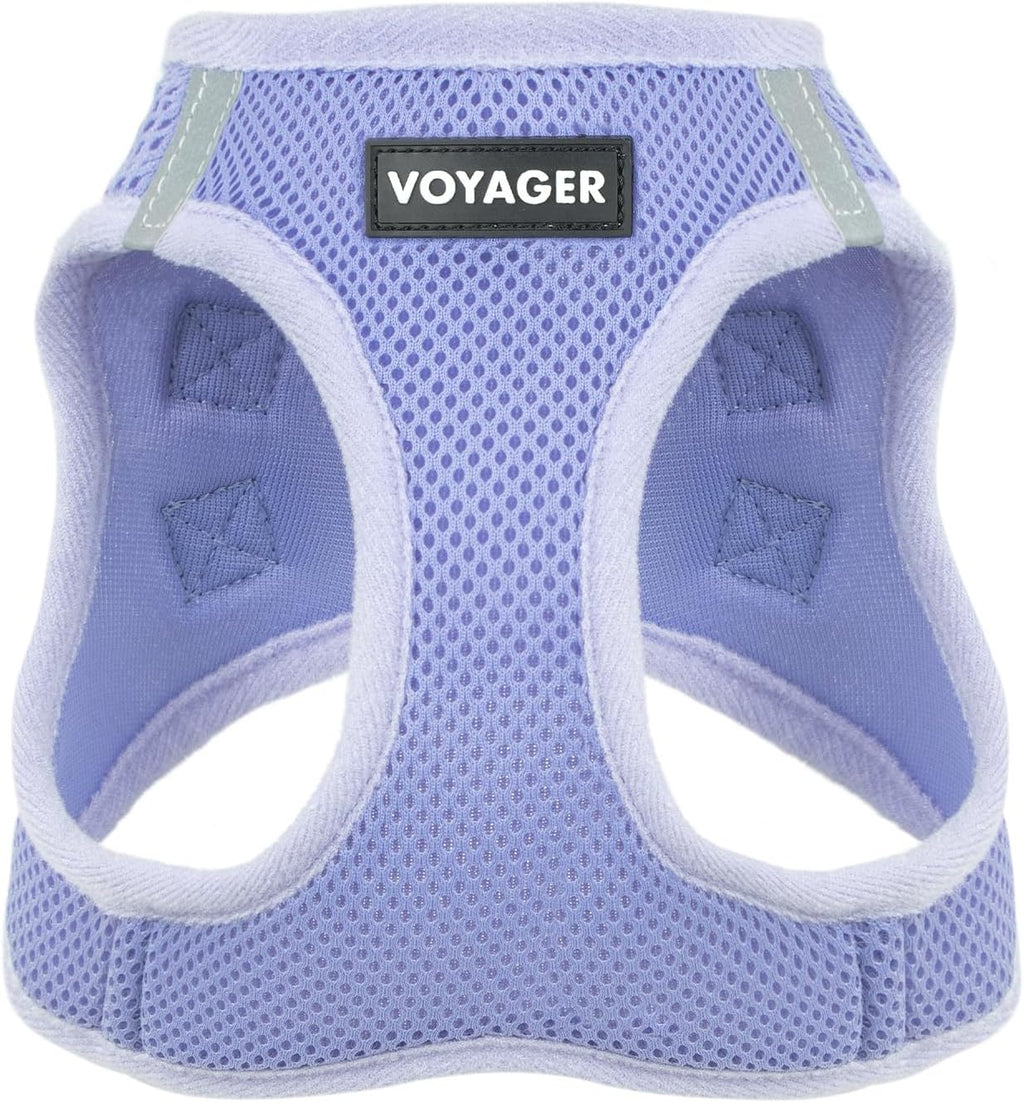 Best Pet Supplies Voyager Step-in Air Harness - All Weather Mesh, Reflective, No Pull Harness for Dogs, Cats - Secure with Hook & Loop Fastener, Buckle, Double D-Rings - Fuchsia, S