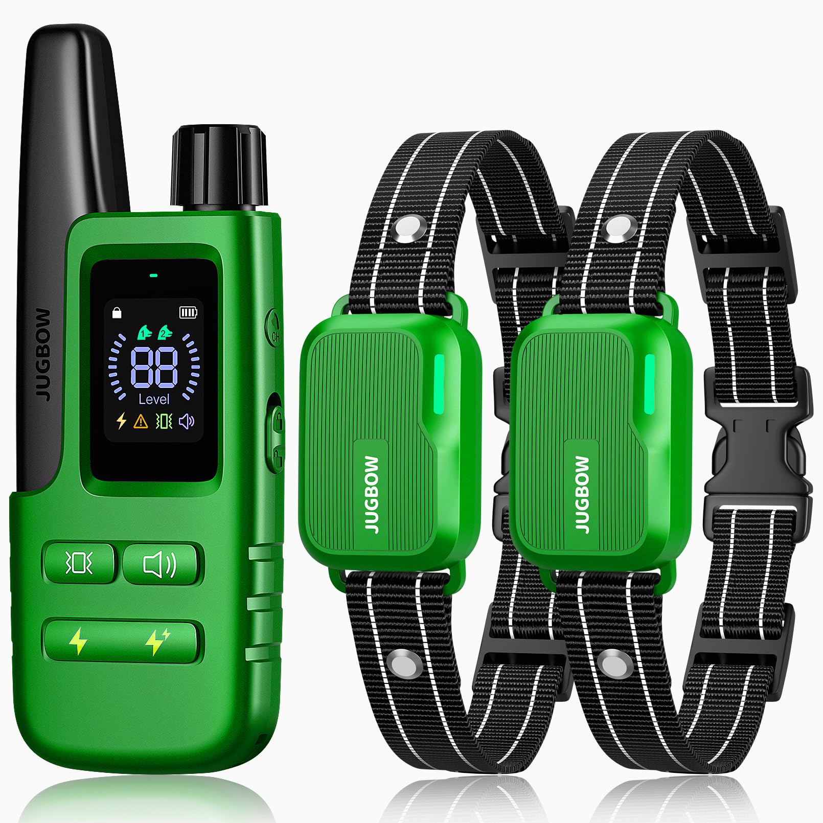 Dog Shock Collar - 4500FT Dog Training Collar with Remote, IPX8 Waterproof Electric Dog Collar with 4 Training Modes, Security Lock, Rechargeable eCollar for 10-120lbs Small Medium Large Dogs
