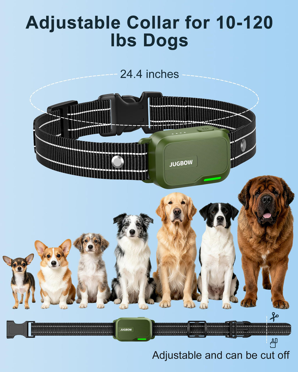 Dog Shock Collar - 4500FT Dog Training Collar with Remote, IPX8 Waterproof Electric Dog Collar with 4 Training Modes, Security Lock, Rechargeable eCollar for 10-120lbs Small Medium Large Dogs