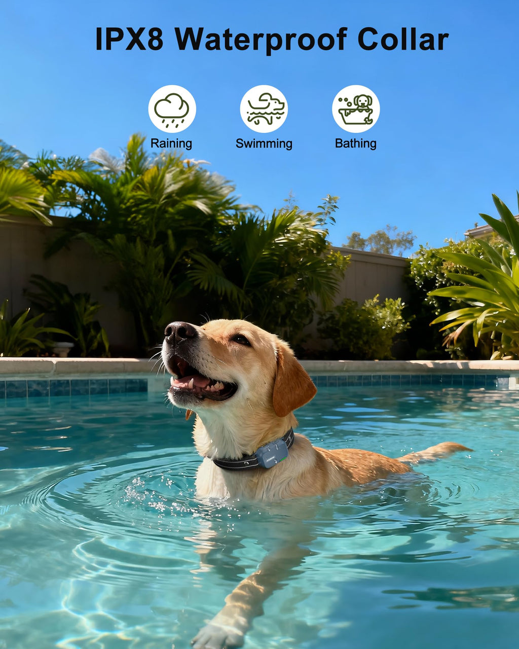 Dog Shock Collar - 4500FT Dog Training Collar with Remote, IPX8 Waterproof Electric Dog Collar with 4 Training Modes, Security Lock, Rechargeable eCollar for 10-120lbs Small Medium Large Dogs
